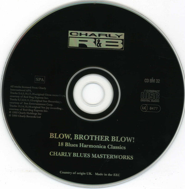 Various : Blow Brother Blow! 18 Blues Harmonica Classics (CD, Comp)