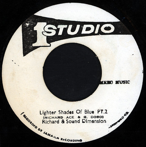 Richard Ace & Sound Dimension : Lighter Shades Of Blue (7")