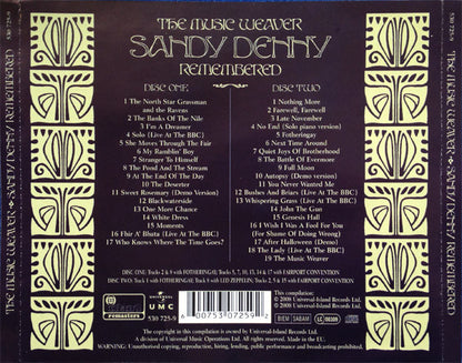 Sandy Denny : The Music Weaver (Sandy Denny Remembered) (2xCD, Comp)