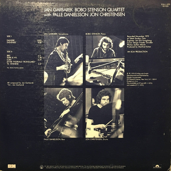 Jan Garbarek - Bobo Stenson Quartet : Dansere (LP, Album)