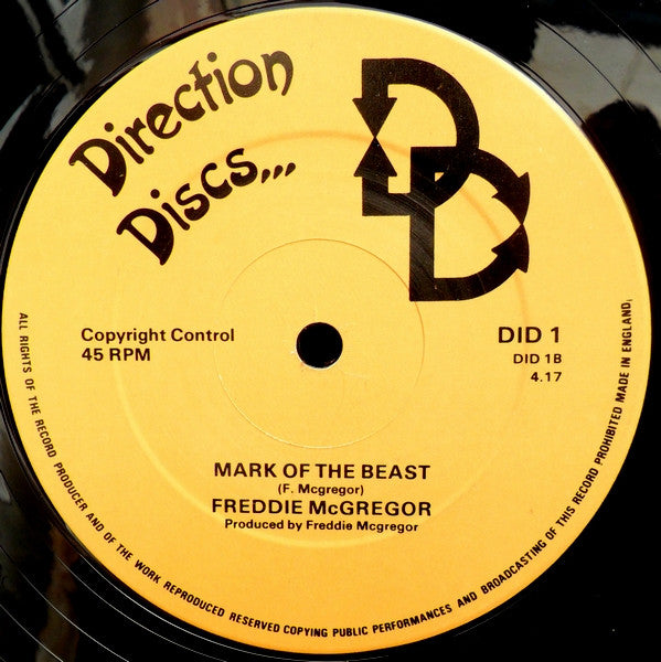 Freddie McGregor : Joggin / Mark Of The Beast (12")