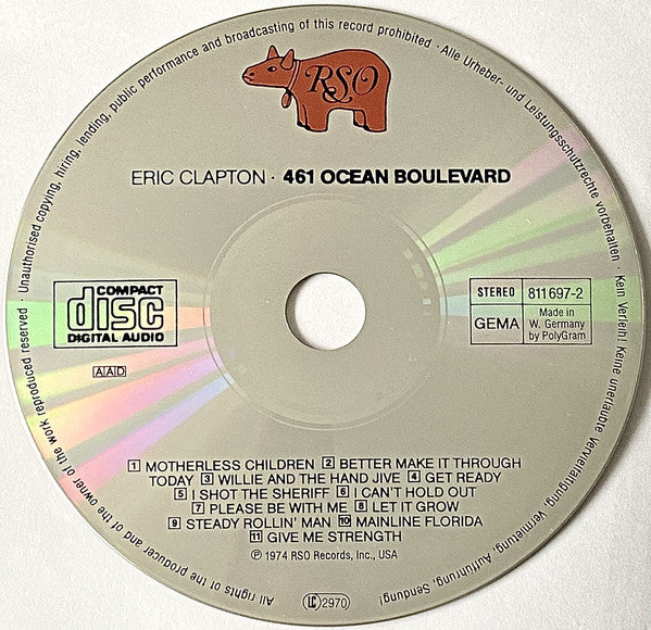 Eric Clapton : 461 Ocean Boulevard (CD, Album, RE)