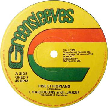 I Haicideons and I. Jarzif : Rise Ethiopians / Signs Of The Messiah (12")