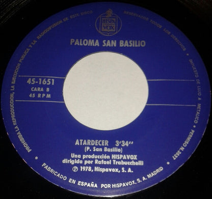 Paloma San Basilio : Secretos (7")