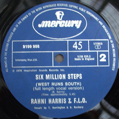 Rahni Harris & F.L.O.* : Six Million Steps (West Runs South) (12")