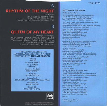 DeBarge : Rhythm Of The Night (7", Single)