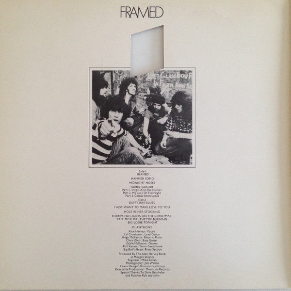 The Sensational Alex Harvey Band : Framed (LP, Album, RP, Pho)