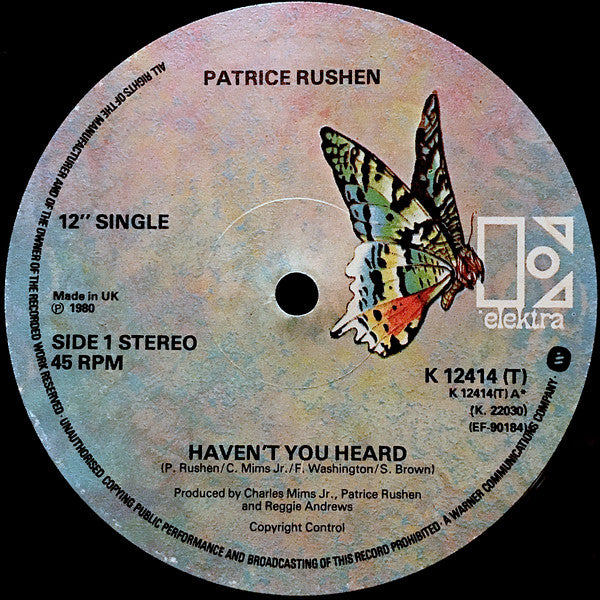 Patrice Rushen : Haven't You Heard (12", Single)