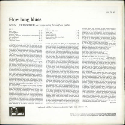 John Lee Hooker : How Long Blues (LP, Album, Mono, RE)