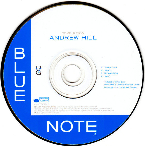 Andrew Hill : Compulsion!!!!! (CD, Album, RE, RM)