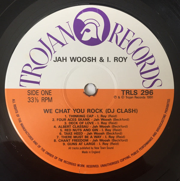 Jah Woosh & I-Roy : We Chat You Rock (DJ Clash) (LP, Comp)