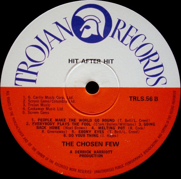 The Chosen Few : Hit After Hit (LP, Album)