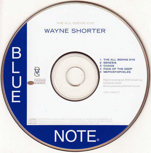 Wayne Shorter : The All Seeing Eye (CD, Album, RE, RM)