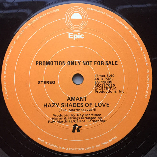 Amant : If There's Love / Hazy Shade Of Love (12", Promo)