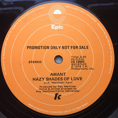 Amant : If There's Love / Hazy Shade Of Love (12", Promo)