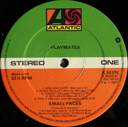 Small Faces : Playmates (LP, Album)