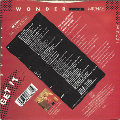 Stevie Wonder & Michael Jackson : Get It (7", Single)