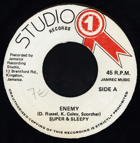 Super & Sleepy* : Enemy (7")