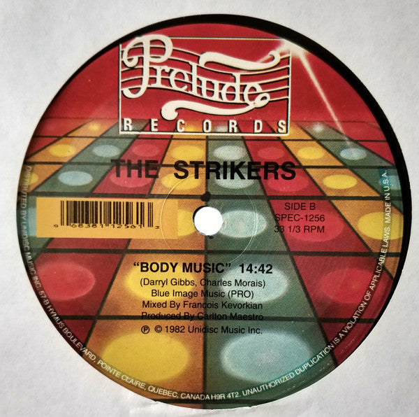 The Strikers : Inch By Inch / Body Music (12", RE)