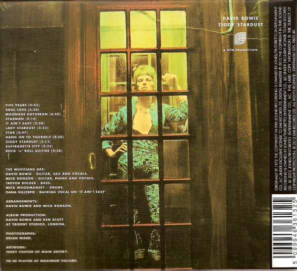 David Bowie : The Rise And Fall Of Ziggy Stardust And The Spiders From Mars (CD, Album, RE, RM, 40t)