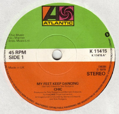 Chic : My Feet Keep Dancing (7", Single)