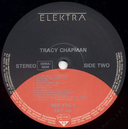 Tracy Chapman : Tracy Chapman (LP, Album, Mat)