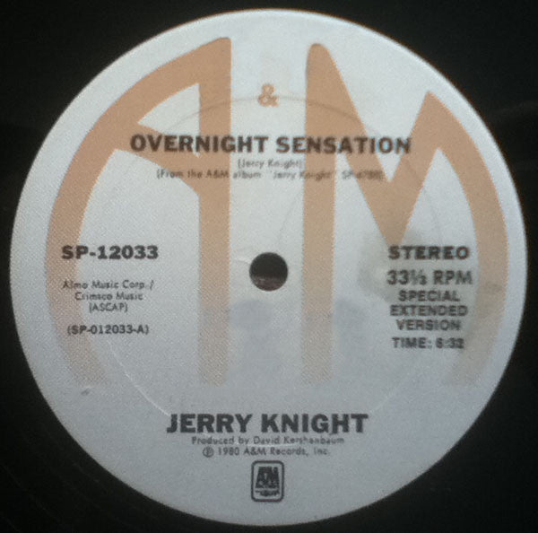 Jerry Knight : Overnight Sensation / Freek Show (12")