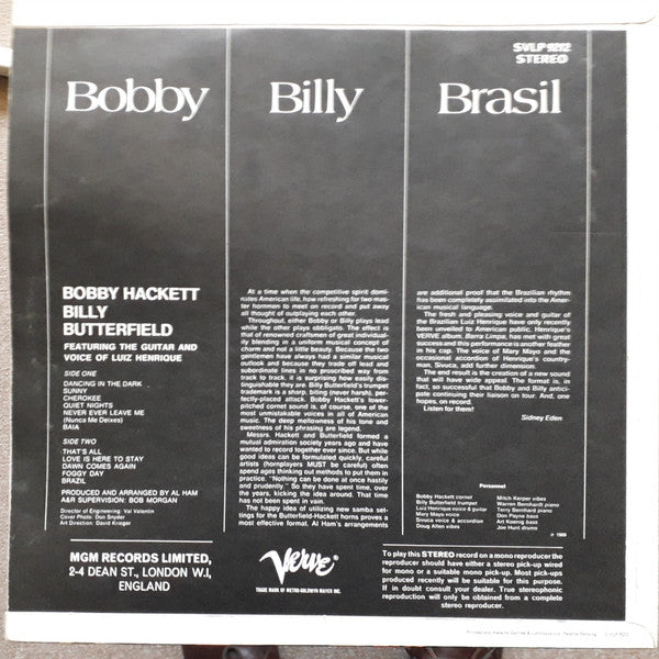 Bobby Hackett / Billy Butterfield : Brasil (LP)