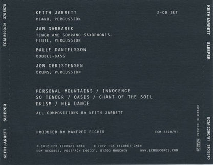 Jarrett*, Garbarek*, Danielsson*, Christensen* : Sleeper (Tokyo, April 16, 1979) (2xCD, Album)