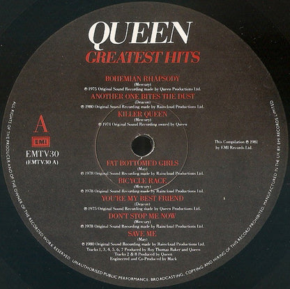 Queen : Greatest Hits (LP, Comp, No )