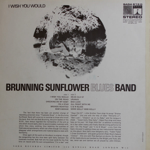 Brunning Sunflower Blues Band : I Wish You Would (LP, Album)