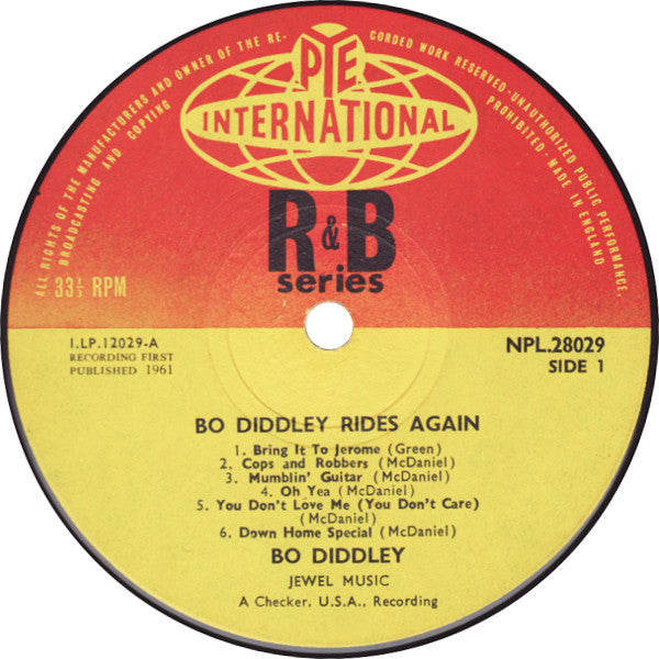 Bo Diddley : Bo Diddley Rides Again (LP, Album, Mono)