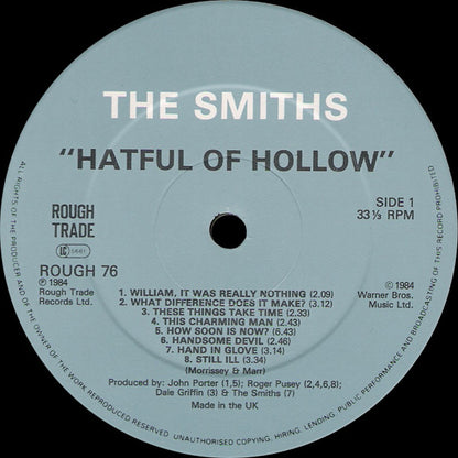 The Smiths : Hatful Of Hollow (LP, Comp, Ast)