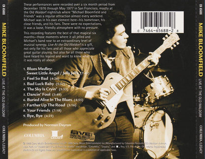 Mike Bloomfield : Live At The Old Waldorf (CD, Album)