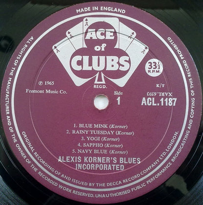 Alexis Korner's Blues Incorporated* : Alexis Korner's Blues Incorporated (LP, Album, Mono)