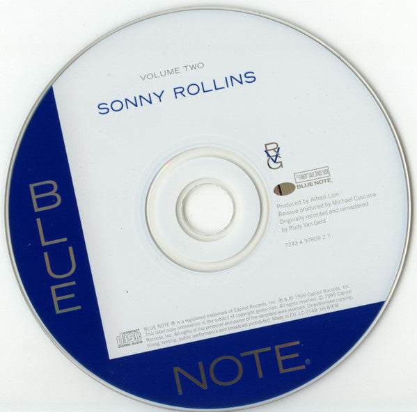 Sonny Rollins : Volume Two (CD, Album, RE, RM, EMI)