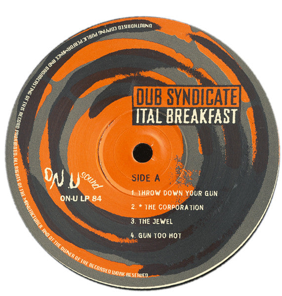 Dub Syndicate : Ital Breakfast (LP, Album, Gre)