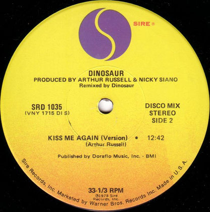 Dinosaur : Kiss Me Again (12")