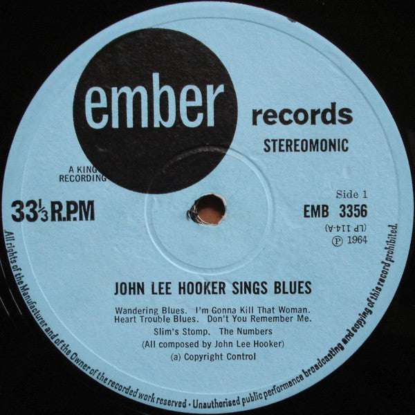 John Lee Hooker : Sings Blues (LP)