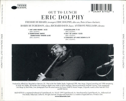 Eric Dolphy : Out To Lunch! (CD, Album, RE, RM)