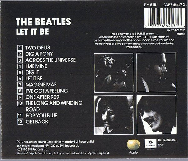 The Beatles : Let It Be (CD, Album, RE, RM)