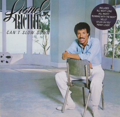 Lionel Richie : Can't Slow Down (LP, Album, RE, Gat)