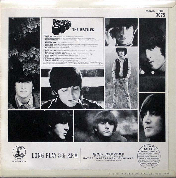 The Beatles : Rubber Soul (LP, Album, 1st)