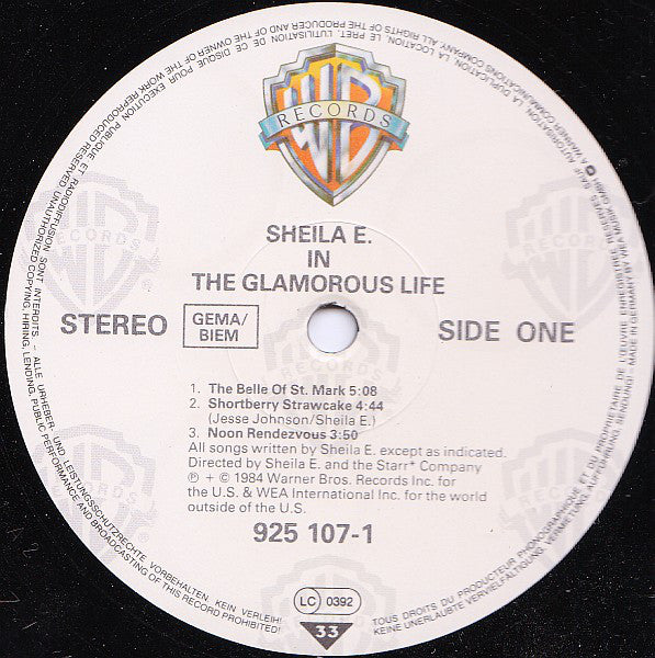 Sheila E. : In The Glamorous Life (LP, Album)