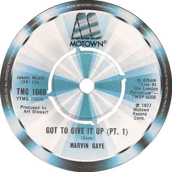 Marvin Gaye : Got To Give It Up (7", Single)