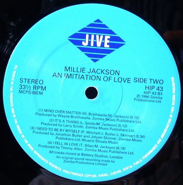 Millie Jackson : An Imitation Of Love (LP, Album)