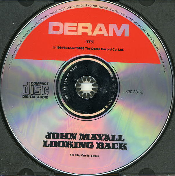 John Mayall : Looking Back (CD, Comp, RE, RM, PDO)