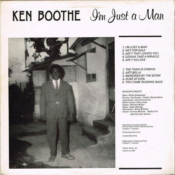 Ken Boothe : I'm Just A Man (LP, Album)