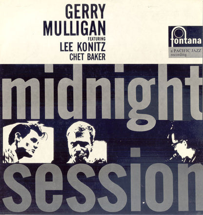 Gerry Mulligan Featuring Lee Konitz & Chet Baker : Midnight Session (LP, Album, Mono)