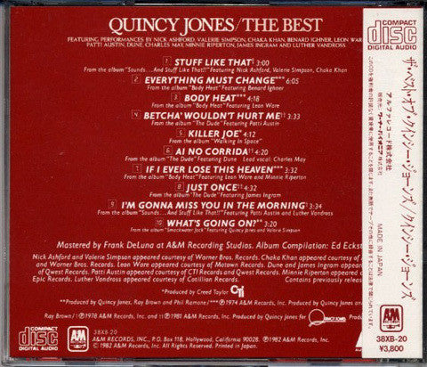 Quincy Jones : The Best (CD, Comp)